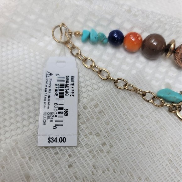 Colorful Necklace with Interesting Beads New Direction - Picture 7 of 9